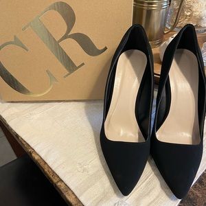 Charlotte Russe black suede pumps size 11